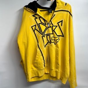 7 Fox racing yellow Hoodie a few marks see pic